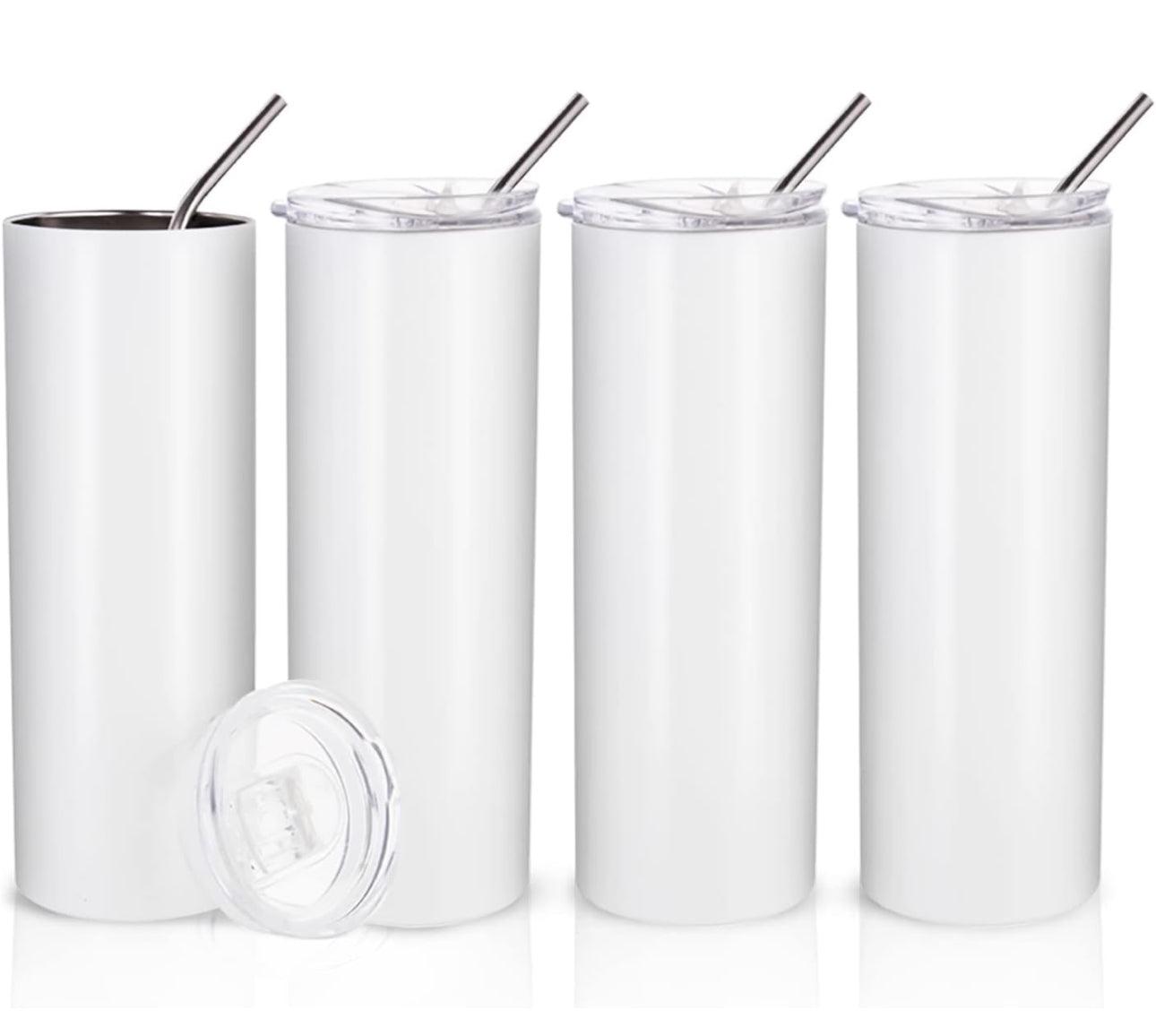 20oz Skinny Tumbler - Bcuz I AM Kreations