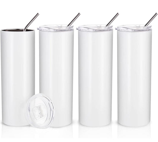 20oz Skinny Tumbler - Bcuz I AM Kreations