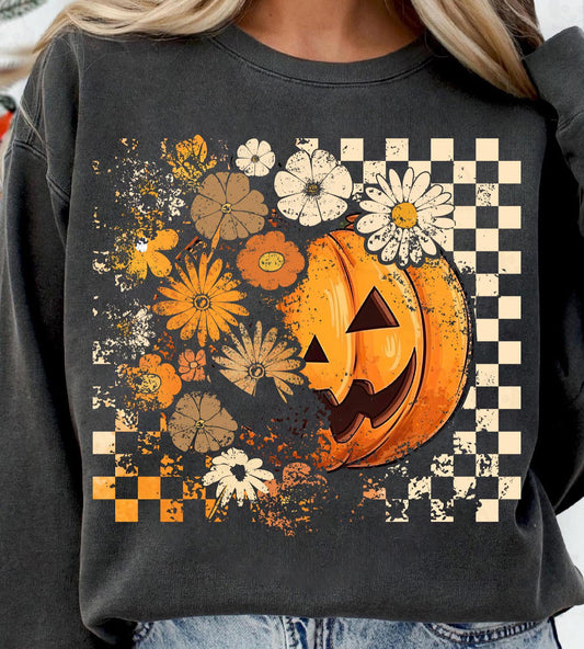 🎃 FLORAL PUNKIN- CREWNECK